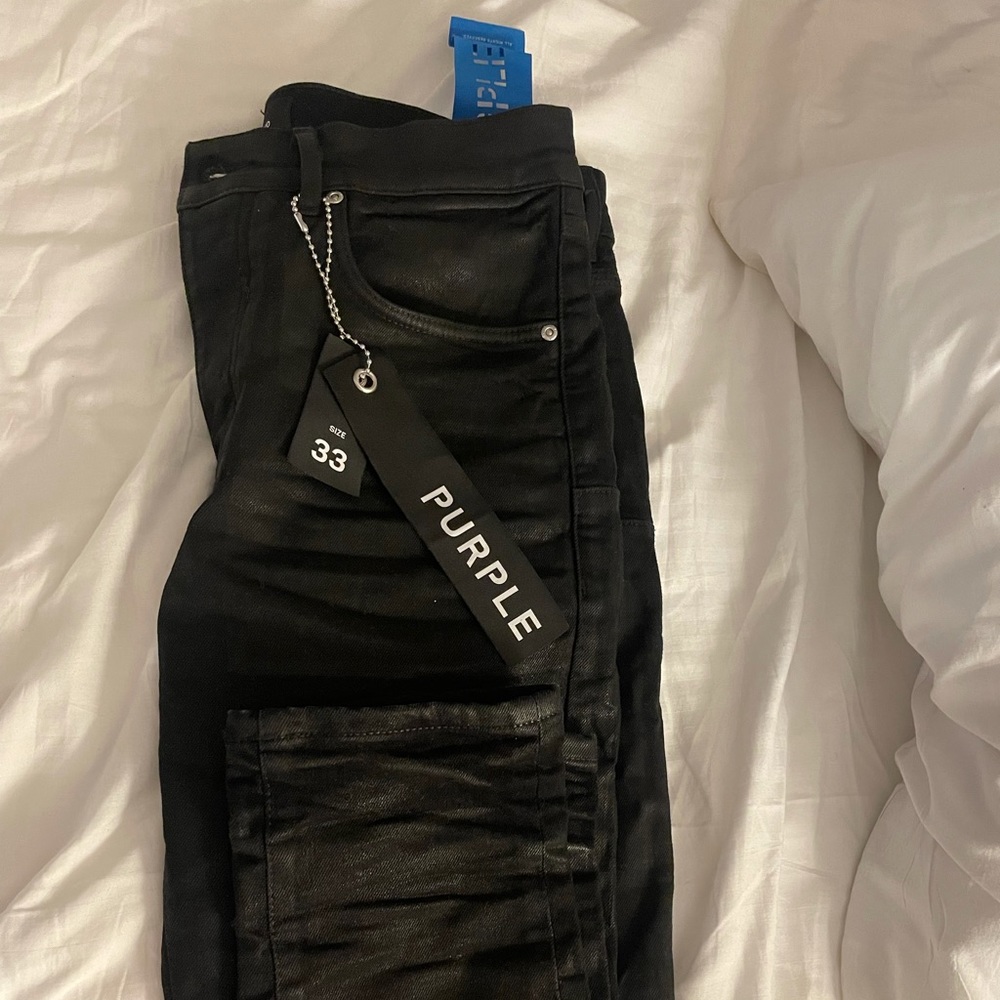 Men’s Purple jeans colour black